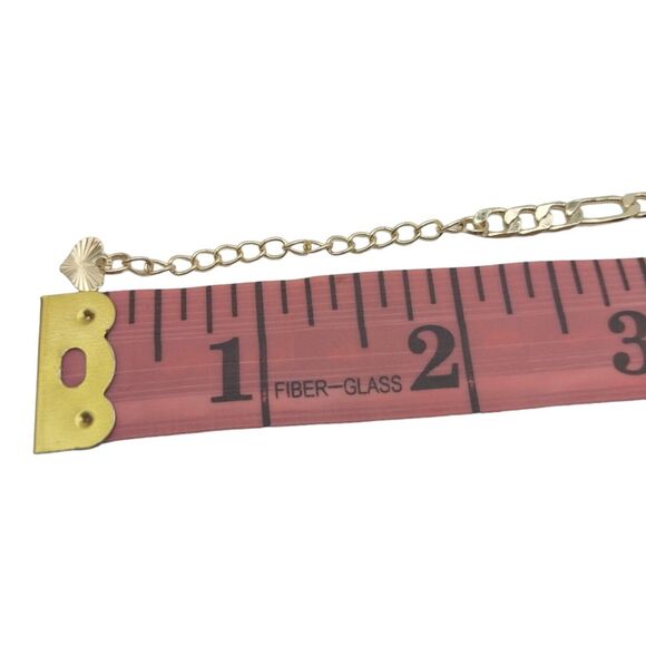 Brazilian Gold laminated Heart Bracelet Women's tricolor Bracelet 10 in. New - Picture 10 of 14